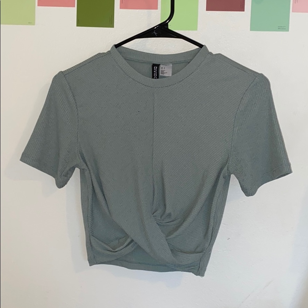 Fern green crop top